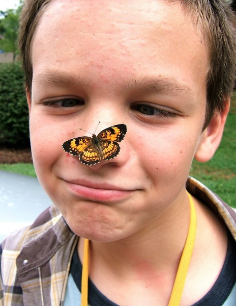 young-boy-with-butterfly-on-his-nose